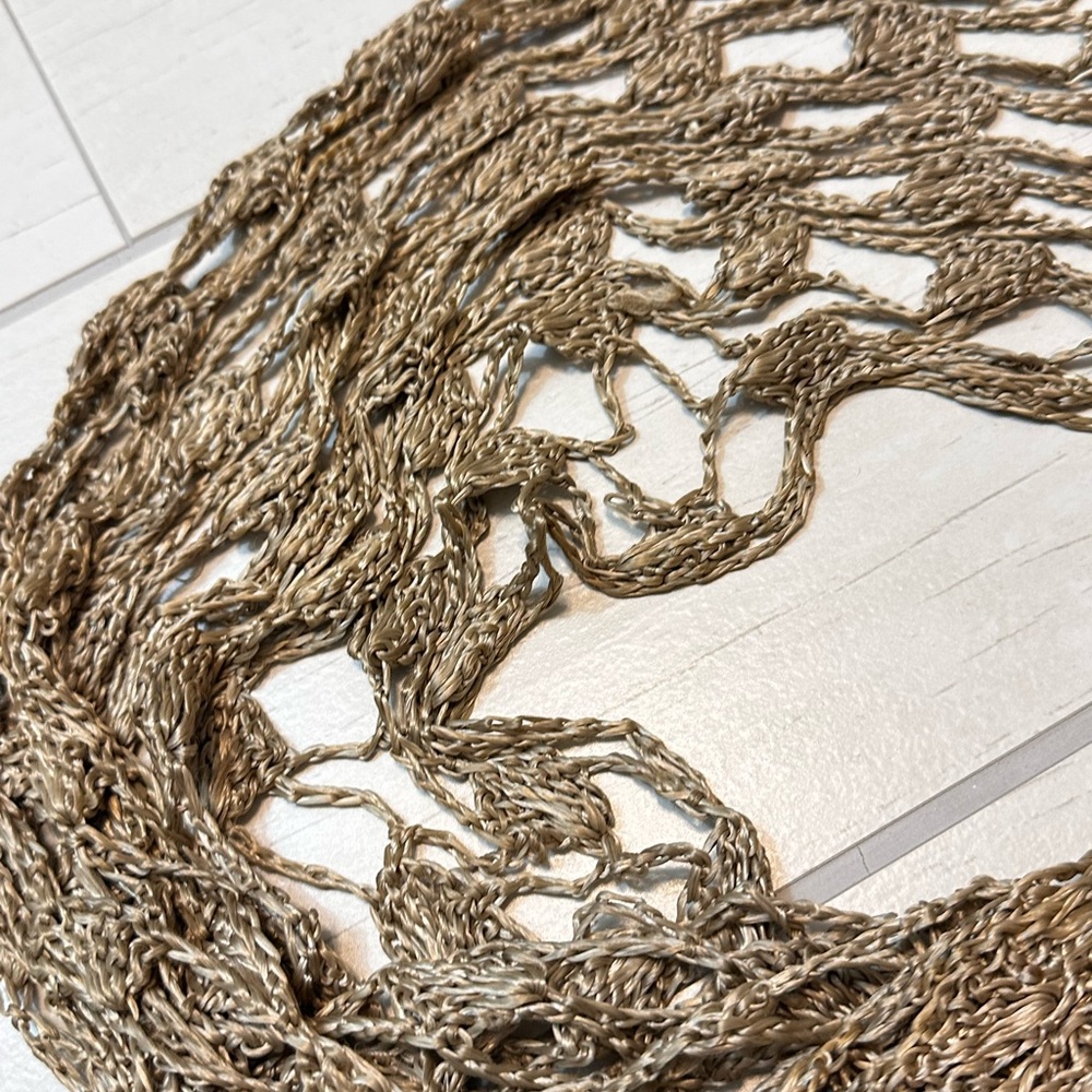 Brown Crochet Scarf - Picture 2 of 3